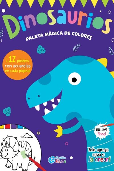DINOSAURIOS PALETAS MAGICAS COLORES