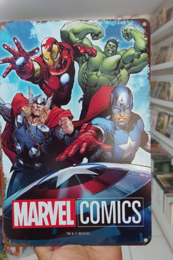 Books PLACA DECORATIVA DE METAL AVENGERS