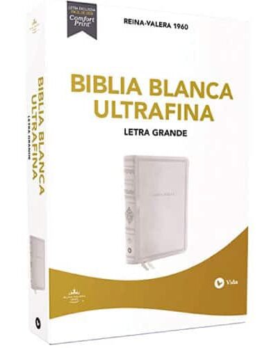 BIBLIA ULTRAFINA COLOR BLANCO LETRA GRANDE