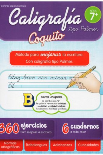 Books CALIGRAFIA TIPO PALMER COQUITO X6 CUADERNOS +DE 7 AÑOS
