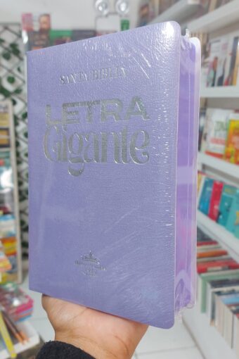 Books BIBLIA LETRA GIGANTE COLOR LILA CON BORDE LILA
