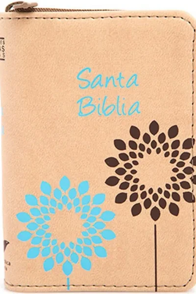 BIBLIA DE BOLSILLO PEQUEÑO COLOR BEIGE CON CIERRE