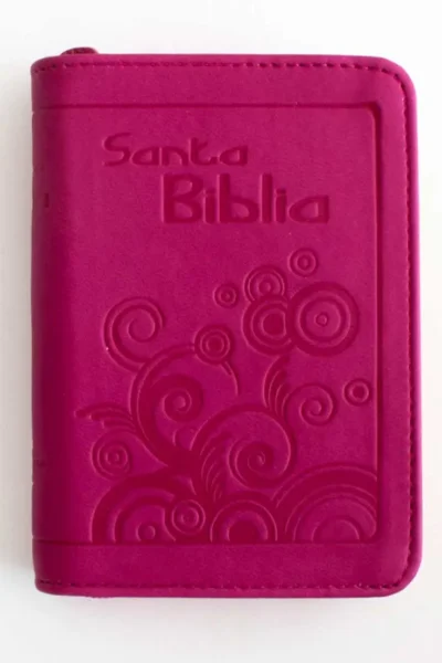 BIBLIA DE BOLSILLO PEQUEÑO COLOR FUCSIA CON CIERRE