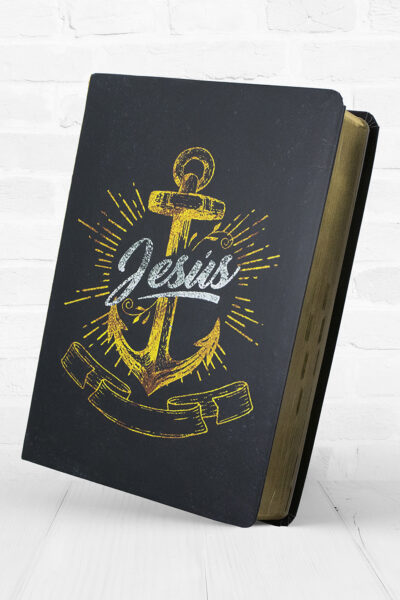BIBLIA LETRA GRANDE ANCLA JESUS FILO DORADO